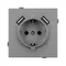 Минифото #3 товара Механизм розетки с USB зарядкой SCT-TENDO-MUAA-PL-GR (230V, 16A) (Arlight, Графитовый)