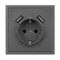 Минифото #4 товара Механизм розетки с USB зарядкой SCT-NOBE-MUAA-SFPL-GR (230V, 16A) (Arlight, Серый базальт)
