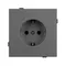 Минифото #3 товара Механизм электрической розетки SCT-TENDO-MEU1-SFPL-GR (230V, 16A) (Arlight, Матовый графитовый)