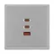 Минифото #2 товара Механизм розетки с быстрой USB зарядкой SCT-NOBE-MUACC-SFPL-FC-IS (65W, QC3) (Arlight, -)