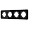 Минифото #1 товара Рамка стеклянная FRM-OMALI-GS-4-BK (Arlight, -)