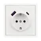 Минифото #2 товара Механизм розетки с USB зарядкой SCT-NOBE-MUAC-SFPL-WH (230V, 16A) (Arlight, Белый кварц)