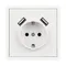 Минифото #4 товара Механизм розетки с USB зарядкой SCT-NOBE-MUAA-SFPL-WH (230V, 16A) (Arlight, Белый кварц)
