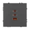 Минифото #4 товара Механизм розетки с быстрой USB зарядкой SCT-NOBE-MUACC-SFPL-FC-GR (65W, QC3) (Arlight, -)