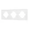 Минифото #1 товара Рамка пластиковая FRM-TENDO-SFPL-3-WH (Arlight, Матовый белый)