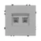 Минифото #2 товара Механизм сдвоенной телефонной розетки SCT-NOBE-MTL2-SFPL-IS (RJ-11, 4C) (Arlight, Никель)
