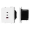 Минифото #1 товара Механизм розетки с быстрой USB зарядкой SCT-NOBE-MUACC-SFPL-FC-WH (65W, QC3) (Arlight, -)