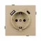 Минифото #3 товара Механизм розетки с USB зарядкой SCT-TENDO-MUAC-SFPL-GD (230V, 16A) (Arlight, Матовый песочный)