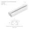Минифото #2 товара Профиль электрокарниза CNT-CR-J-3m (Arlight, Алюминий)