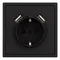 Минифото #3 товара Механизм розетки с USB зарядкой SCT-NOBE-MUAA-SFPL-BK (230V, 16A) (Arlight, Черный оникс)