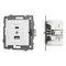 Минифото #1 товара Механизм USB розетки SCT-MUAC-PL-WH-V (5V, 3A, QC4) (Arlight, -)