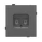 Минифото #2 товара Механизм компьютерной розетки двойной SCT-TENDO-MPC2-SFPL-GR (RJ-45, CAT6) (Arlight, Матовый графитовый)