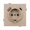 Минифото #3 товара Механизм розетки с USB зарядкой SCT-TENDO-MUAC-PL-GD (230V, 16A) (Arlight, Песочный)
