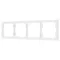 Минифото #1 товара Рамка пластиковая FRM-NOBE-SFPL-4-WH (Arlight, Белый кварц)