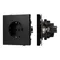 Минифото #1 товара Механизм электрической розетки SCT-TENDO-MEU1-PL-BK (230V, 16A) (Arlight, Черный)
