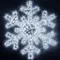 Минифото #1 товара Фигура светодиодная ARD-SNOWFLAKE-M11-1250x1200-604LED White (230V, 36.5W) (Ardecoled, IP65)