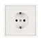 Минифото #2 товара Механизм электрической розетки SCT-NOBE-MEU1-SFPL-WH (230V, 16A) (Arlight, Белый кварц)