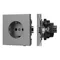 Минифото #1 товара Механизм электрической розетки SCT-TENDO-MEU1-PL-GR (230V, 16A) (Arlight, Графитовый)