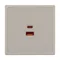 Минифото #2 товара Механизм розетки с быстрой USB зарядкой SCT-NOBE-MUAC-SFPL-FC-CA (65W, QC3) (Arlight, Кашемир)