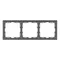 Минифото #3 товара Рамка пластиковая FRM-NOBE-SFPL-3-GR (Arlight, Серый базальт)