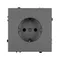 Минифото #3 товара Механизм электрической розетки SCT-NOBE-MEU1-SFPL-GR (230V, 16A) (Arlight, Серый базальт)