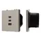 Минифото #1 товара Механизм розетки с быстрой USB зарядкой SCT-NOBE-MUACC-SFPL-FC-CA (65W, QC3) (Arlight, -)