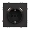 Минифото #2 товара Механизм розетки с USB зарядкой SCT-NOBE-MUAA-SFPL-BK (230V, 16A) (Arlight, Черный оникс)