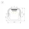 Минифото #2 товара Профиль LINE-D-1111-2000 SQUARE ANOD (Arlight, Алюминий)