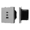 Минифото #1 товара Механизм розетки с быстрой USB зарядкой SCT-NOBE-MUACC-SFPL-FC-IS (65W, QC3) (Arlight, -)