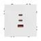 Минифото #2 товара Механизм розетки с быстрой USB зарядкой SCT-NOBE-MUACC-SFPL-FC-WH (65W, QC3) (Arlight, -)