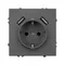 Минифото #2 товара Механизм розетки с USB зарядкой SCT-NOBE-MUAA-SFPL-GR (230V, 16A) (Arlight, Серый базальт)