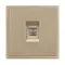 Минифото #3 товара Механизм компьютерной розетки SCT-NOBE-MPC1-SFPL-GD (RJ-45, CAT6) (Arlight, Золотой песок)