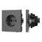 Минифото #1 товара Механизм электрической розетки SCT-TENDO-MEU1-SFPL-GR (230V, 16A) (Arlight, Матовый графитовый)